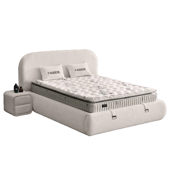 Boxspring bed FABER 180x200 - pearl SY