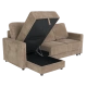 Corner sofa BUMBA - brown E40