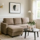 Corner sofa BUMBA - brown E40