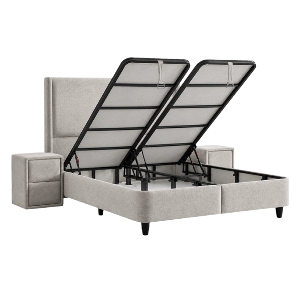 Boxspring bed DIANA 180 x 200 - pearl SY