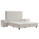 Тапицирана спалня с матрак COMO 180 x 200 - крем AN