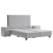 Boxspring bed COMO 180 x 200 - silver AN