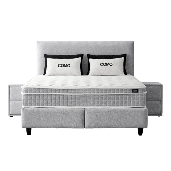 Boxspring bed COMO 180 x 200 - silver AN