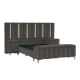 Boxspring bed MOONLIGHT 180 x 200 - grey 190