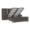 Boxspring bed MOONLIGHT 180 x 200 - grey 190