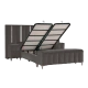 Boxspring bed MOONLIGHT 180 x 200 - grey 190