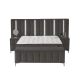 Boxspring bed MOONLIGHT 180 x 200 - grey 190