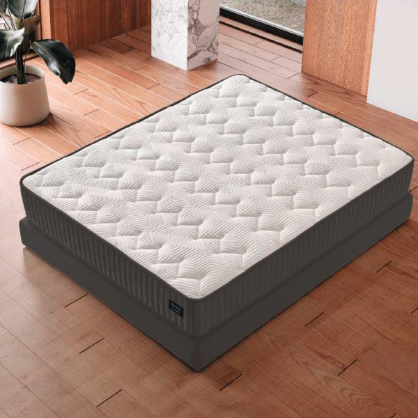 Boxspring bed MOONLIGHT 180 x 200 - grey 190