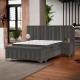 Boxspring bed MOONLIGHT 180 x 200 - grey 190