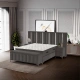 Boxspring bed MOONLIGHT 180 x 200 - grey 190