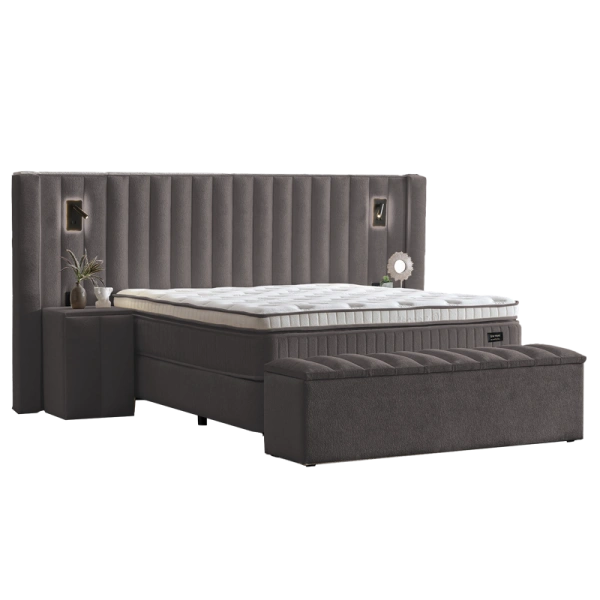 Boxspring bed FLORIDA 180 x 200 - grey 29