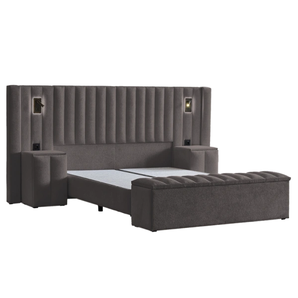 Boxspring bed FLORIDA 180 x 200 - grey 29