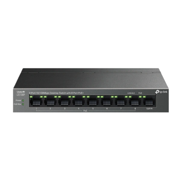 TP-LINK OMADA LS109LP 9 port 10/100 (8POE+) Desktop Switch with 8-Port PoE+