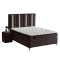 Boxspring bed MINI MOONLIGHT 140 x 200 - dark brown 680