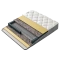 Boxspring bed PERRY LUX 180 x 200 - cream 01