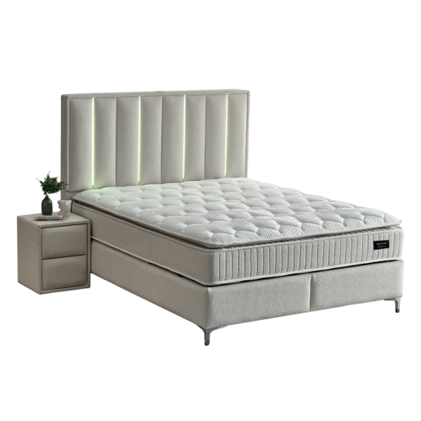 Boxspring bed MINI MOONLIGHT 160 x 200 - cream 01