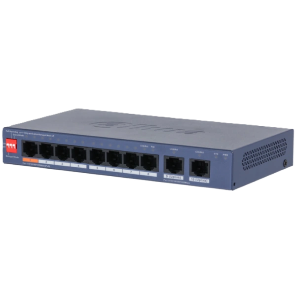 Dahua CS4010-8GT-60 10-Port Cloud Managed Desktop Gigabit Switch with 8-Port Po