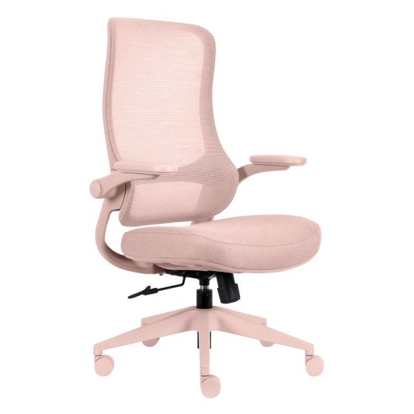 Ergonomic chair BAKU - light pink