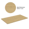 Desk top 130,5 x 50,5 x 1,8 cm - Vicenza Oak