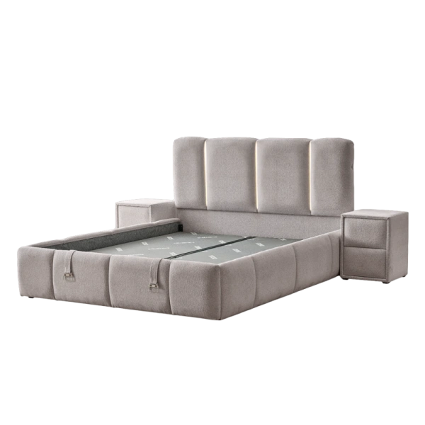 Тапицирана спалня с матрак ALLURE 160 x 200 - крем 020