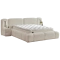 Boxspring bed BUMBY LUX 160 x 200 - pearl SY