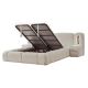 Boxspring bed BUMBY LUX 160 x 200 - pearl SY