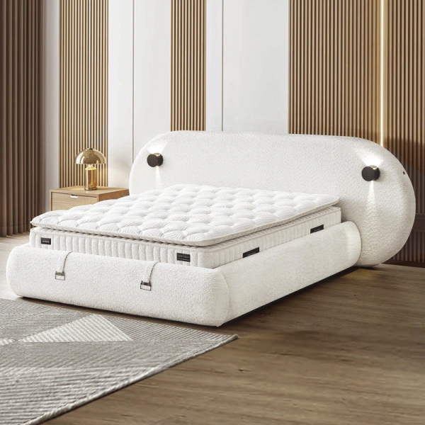 Boxspring bed Lumera 160 x 200 - champagne 318