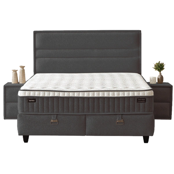 Boxspring bed ASTRA 160 x 200 - anthracite SY