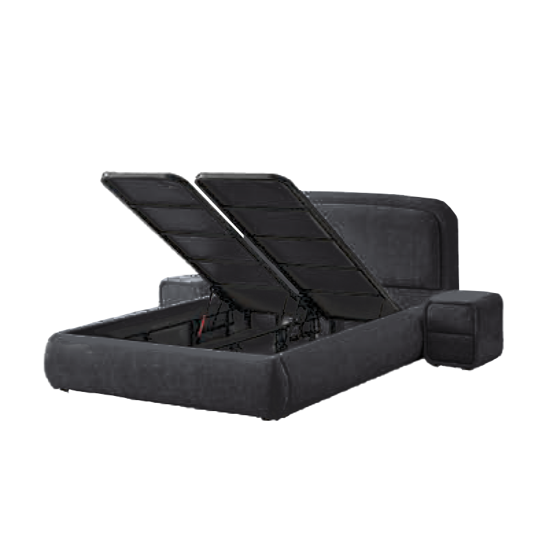 Тапицирана спалня с матрак NOVA 180 x 200 - сив 18