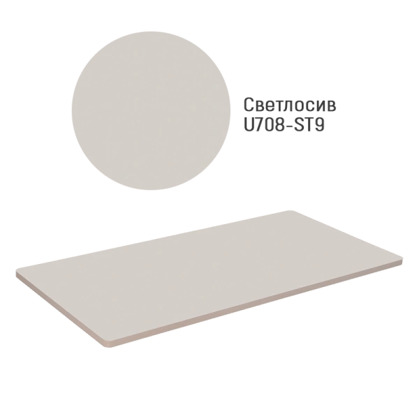 Плот за бюро 160 х 80 х 2,5 см - светлосиво
