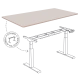 Table top for desk 160 x 80 x 2,5 cm - light grey