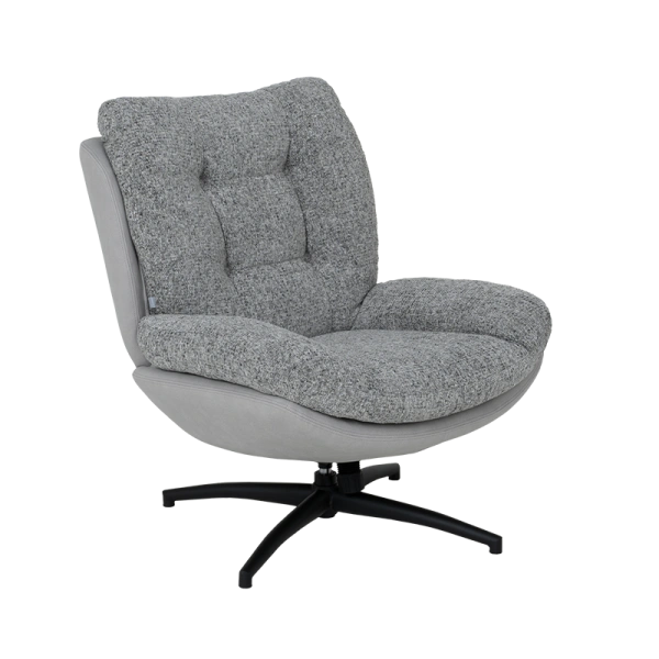 Sofa with stool CHAVES - grey