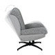 Sofa with stool CHAVES - grey
