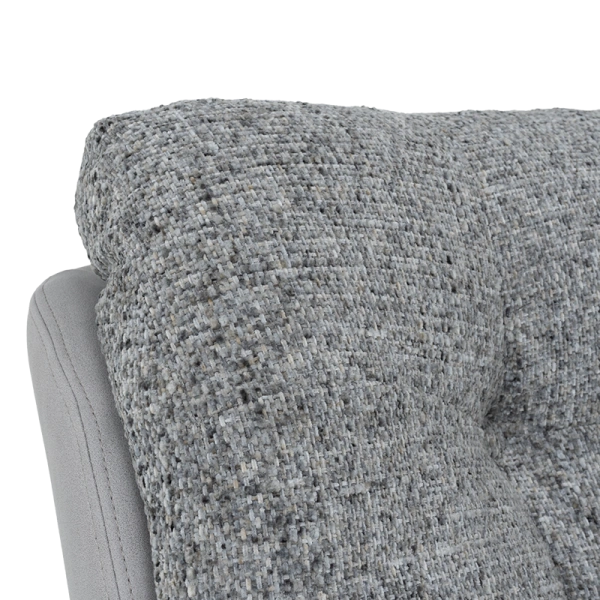 Sofa with stool CHAVES - grey