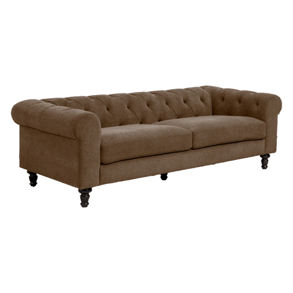 Sofa 3-seater CHESTER - brown