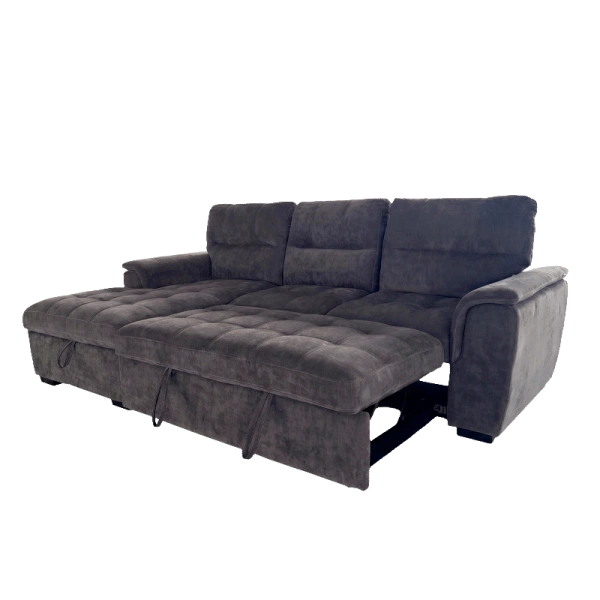 Corner sofa BENI left - graphite