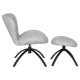Sofa with stool HAMS - grey