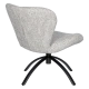 Sofa with stool HAMS - grey