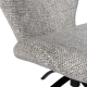 Sofa with stool HAMS - grey