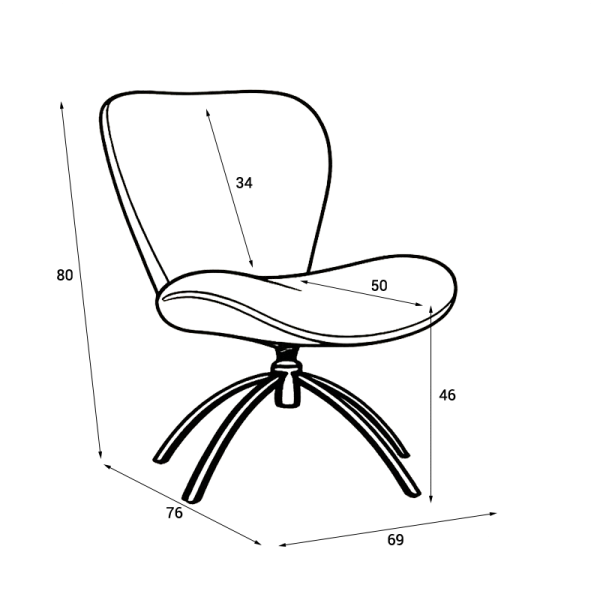 Sofa with stool HAMS - grey
