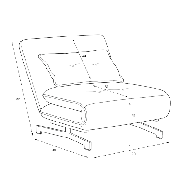 Sofa OLIVIA - brown
