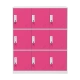 Metal cabinet Carmen CR-1298 J - white / pink