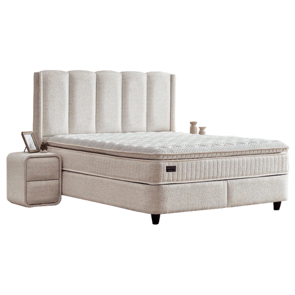 Boxspring bad with matress MAGNUM 160 x 200 - pearl SY