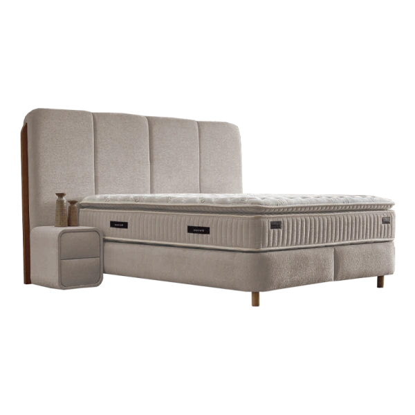 Boxspring bed MONACO 160x200 - beige AN
