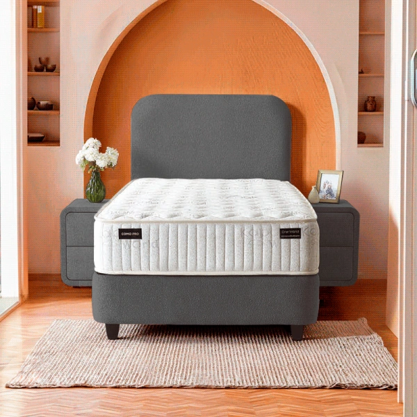 Boxspring bed COMO PRO 90 x 200 - antracithe SY