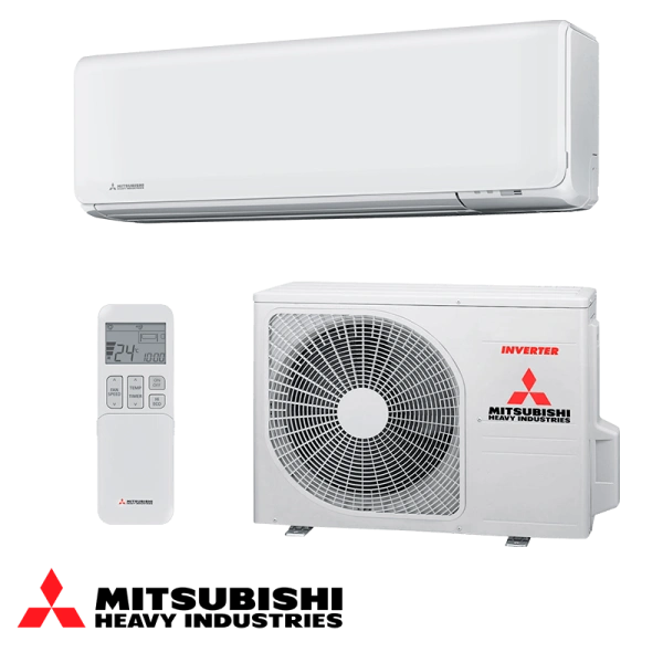 Inverter Air conditioner Mitsubishi Heavy Industries SRK 25 ZT-WF + SRC 25 ZT-W - white