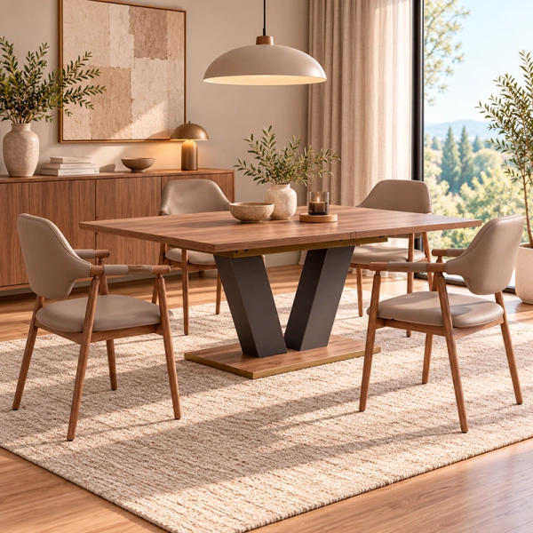 Dining chair NEVADA - brown