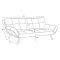 Click-clack sofa JEAN - grey melange