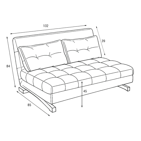 Sofa LESLIE - green