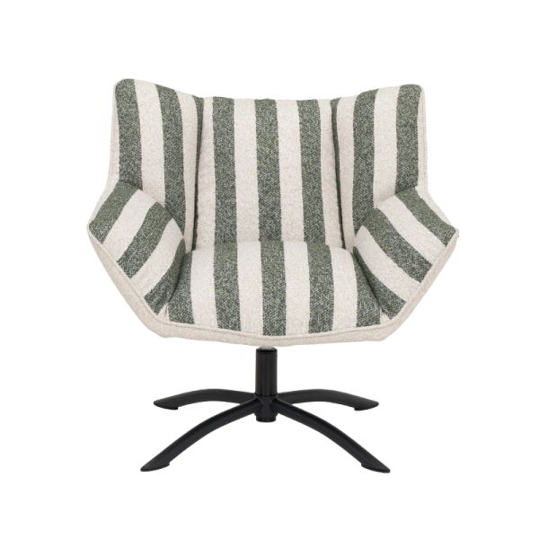 Armchair HOVE - green stripe